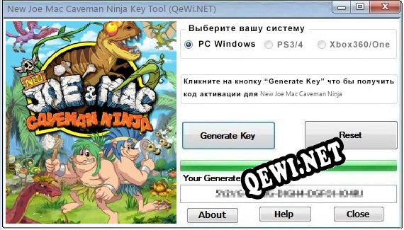 New Joe Mac Caveman Ninja ключ бесплатно