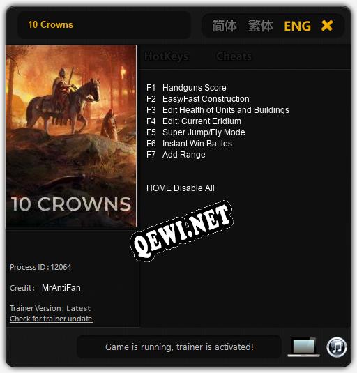 10 Crowns: Читы, Трейнер +7 [MrAntiFan]