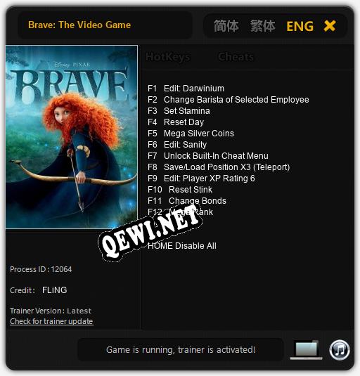 Brave: The Video Game: Трейнер +15 [v1.4]