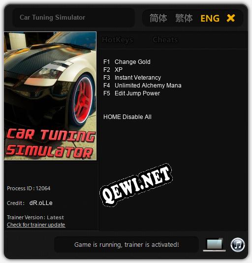 Car Tuning Simulator: ТРЕЙНЕР И ЧИТЫ (V1.0.1)