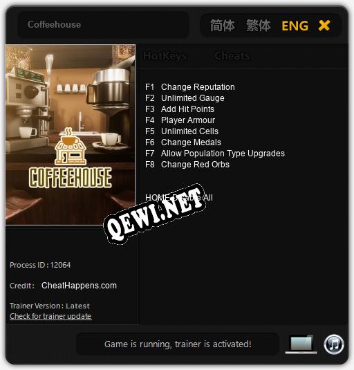 Coffeehouse: ТРЕЙНЕР И ЧИТЫ (V1.0.89)