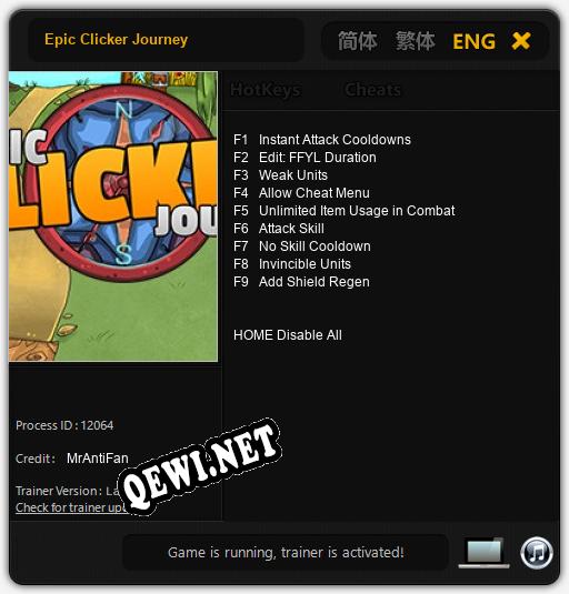 Epic Clicker Journey: Читы, Трейнер +7 [CheatHappens.com]