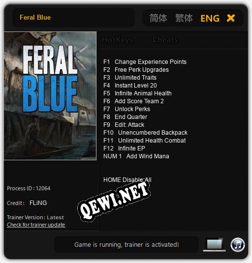 Feral Blue: Трейнер +7 [v1.5]