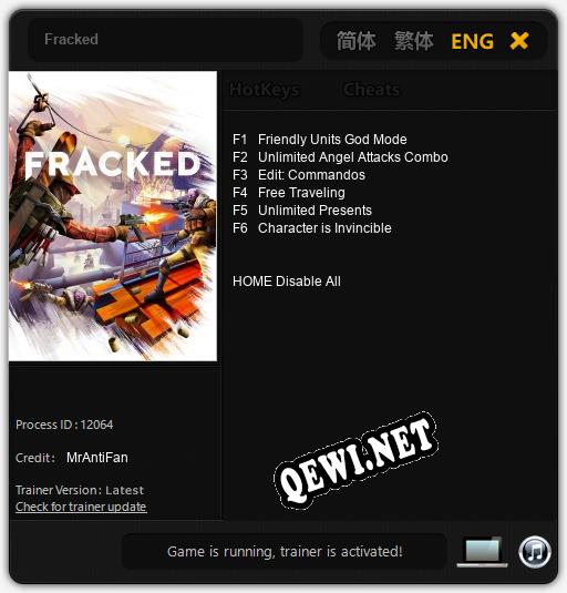 Fracked: ТРЕЙНЕР И ЧИТЫ (V1.0.83)