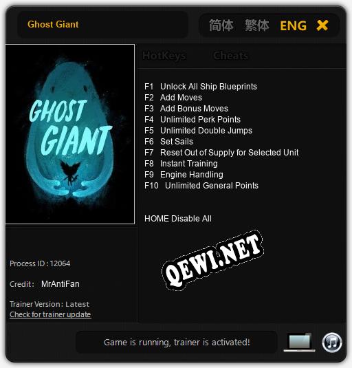 Ghost Giant: Читы, Трейнер +6 [MrAntiFan]