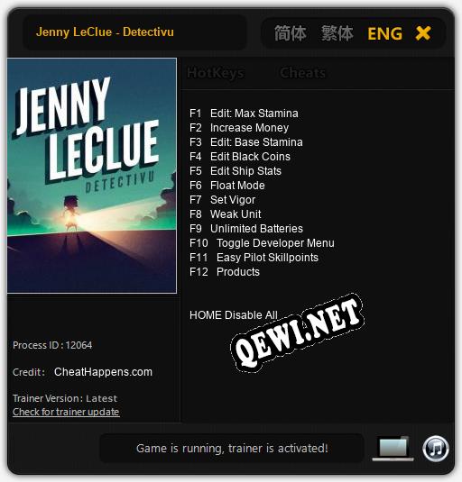 Jenny LeClue - Detectivu: Читы, Трейнер +12 [CheatHappens.com]
