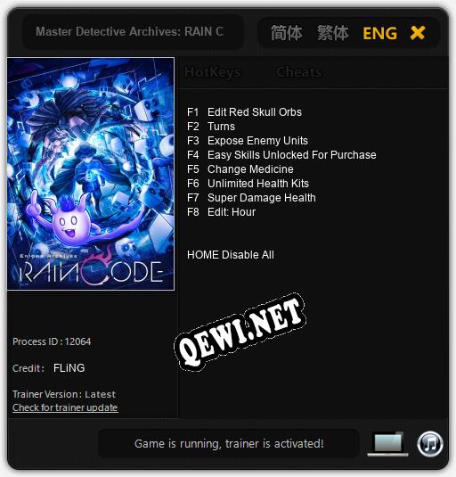 Master Detective Archives: RAIN CODE: ТРЕЙНЕР И ЧИТЫ (V1.0.17)