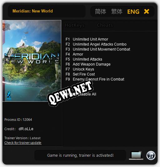 Meridian: New World: Трейнер +13 [v1.4]