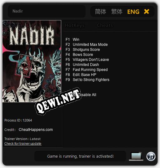 Nadir: ТРЕЙНЕР И ЧИТЫ (V1.0.59)