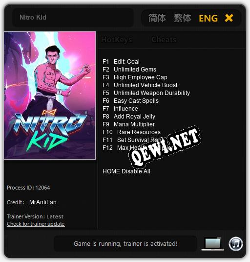 Nitro Kid: ТРЕЙНЕР И ЧИТЫ (V1.0.91)