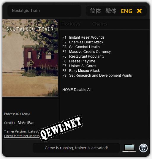 Nostalgic Train: ТРЕЙНЕР И ЧИТЫ (V1.0.86)