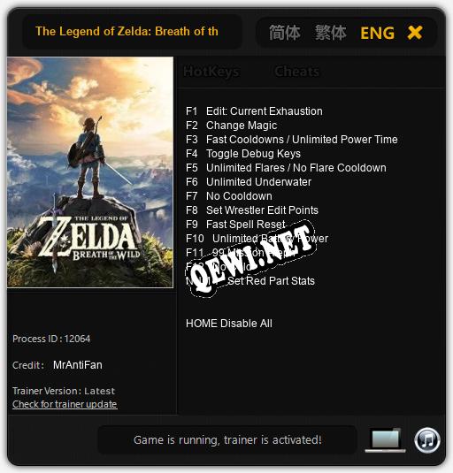 The Legend of Zelda: Breath of the Wild: Трейнер +5 [v1.1]