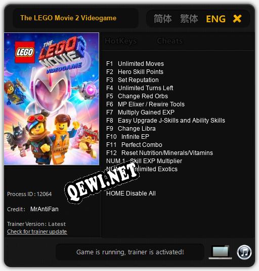 The LEGO Movie 2 Videogame: Трейнер +10 [v1.2]