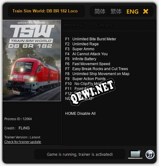 Train Sim World: DB BR 182 Loco: ТРЕЙНЕР И ЧИТЫ (V1.0.43)