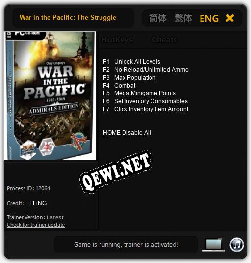 War in the Pacific: The Struggle Against Japan 1941-1945: Читы, Трейнер +10 [MrAntiFan]