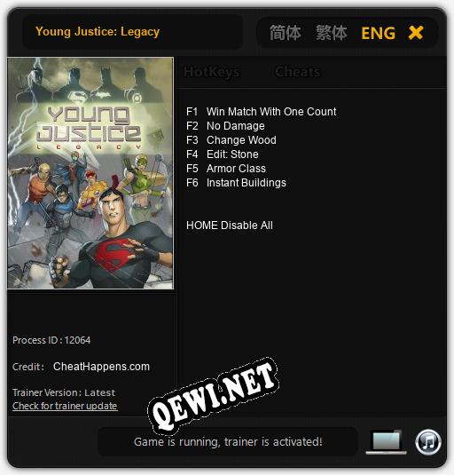 Young Justice: Legacy: Трейнер +6 [v1.9]