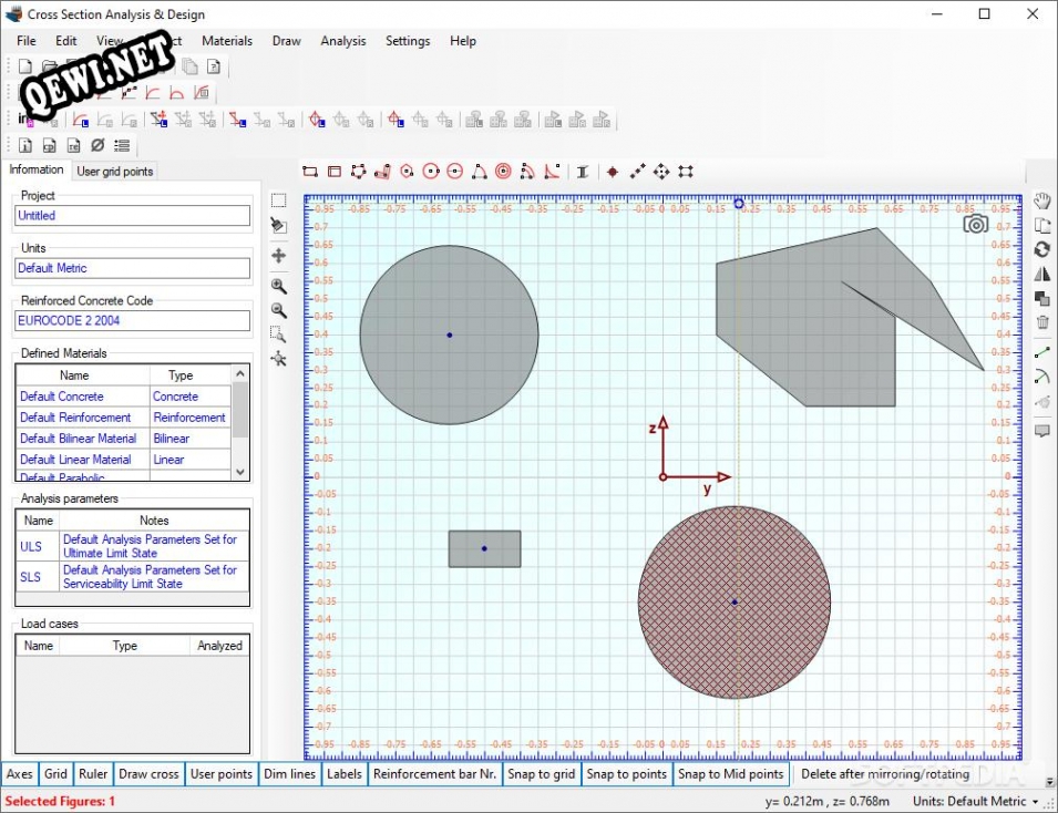 Программа cross. Cross-Sectional Analysis. Cross Section Type. Какие опции доступны во вкладке Analysis Design.