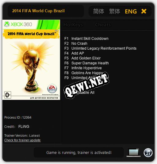 2014 FIFA World Cup Brazil: Трейнер +9 [v1.7]
