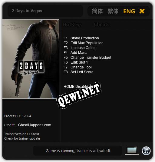 2 Days to Vegas: Читы, Трейнер +8 [CheatHappens.com]