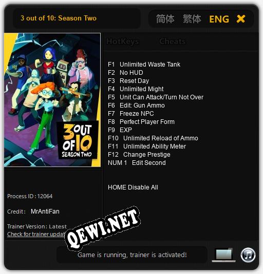 3 out of 10: Season Two: ТРЕЙНЕР И ЧИТЫ (V1.0.89)