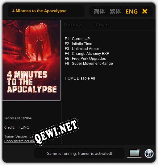 4 Minutes to the Apocalypse: Читы, Трейнер +6 [FLiNG]
