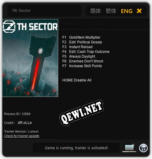 7th Sector: Читы, Трейнер +7 [dR.oLLe]