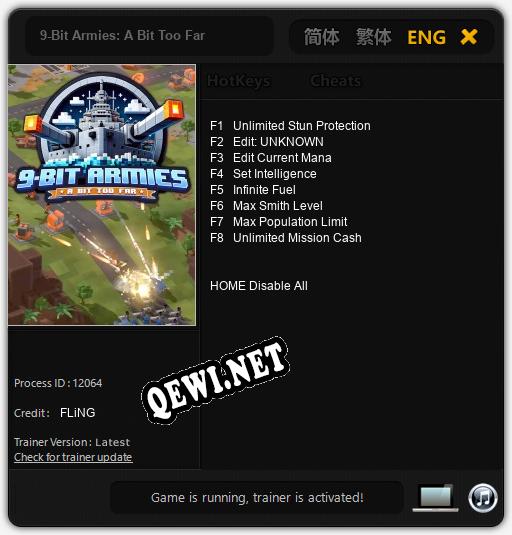 9-Bit Armies: A Bit Too Far: Читы, Трейнер +8 [FLiNG]