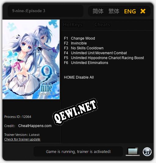 9-nine-:Episode 3: Трейнер +6 [v1.9]