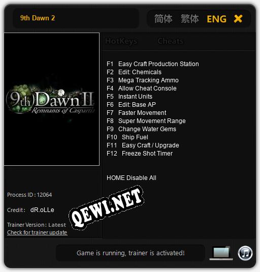 9th Dawn 2: Трейнер +12 [v1.5]