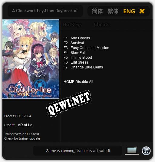 A Clockwork Ley-Line: Daybreak of Remnants Shadow: Читы, Трейнер +7 [dR.oLLe]