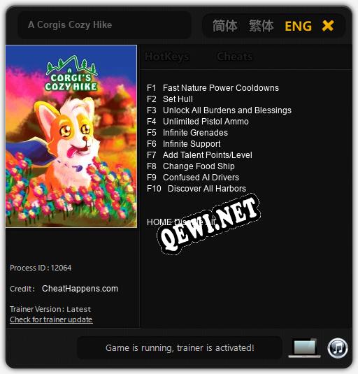 A Corgis Cozy Hike: ТРЕЙНЕР И ЧИТЫ (V1.0.52)