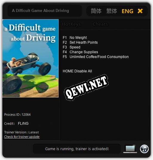 A Difficult Game About Driving: Читы, Трейнер +5 [FLiNG]