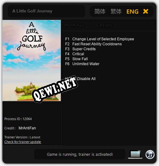 A Little Golf Journey: Трейнер +6 [v1.2]