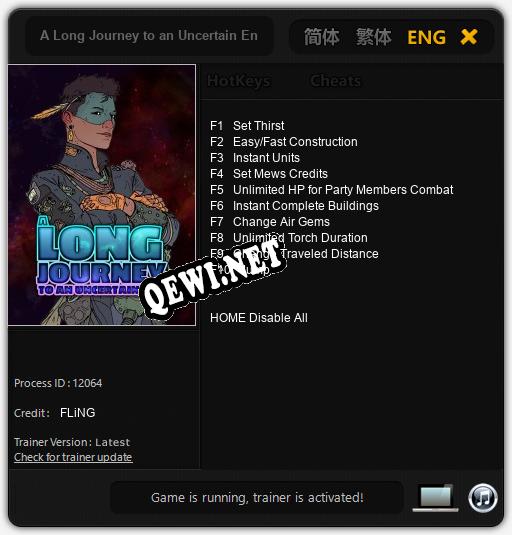 A Long Journey to an Uncertain End: ТРЕЙНЕР И ЧИТЫ (V1.0.79)
