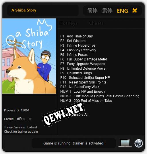 A Shiba Story: ТРЕЙНЕР И ЧИТЫ (V1.0.6)