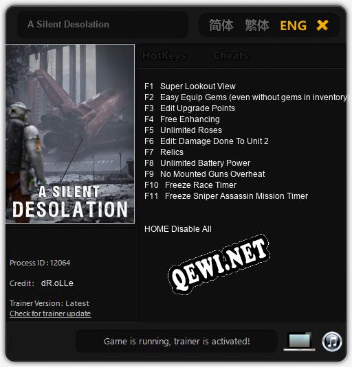 A Silent Desolation: Читы, Трейнер +11 [dR.oLLe]