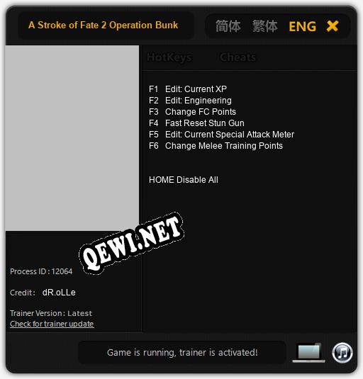A Stroke of Fate 2 Operation Bunker: Читы, Трейнер +6 [dR.oLLe]