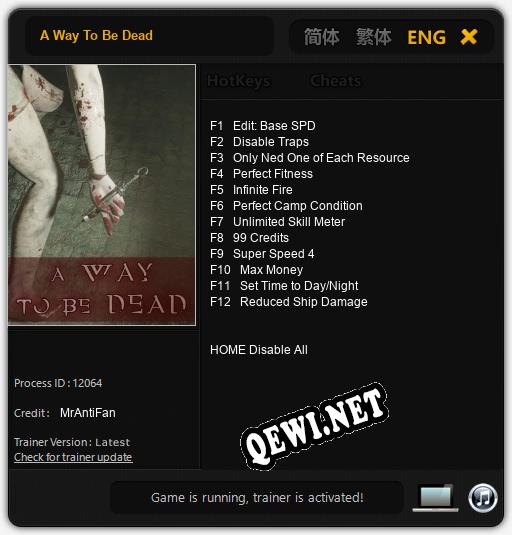A Way To Be Dead: Читы, Трейнер +12 [MrAntiFan]