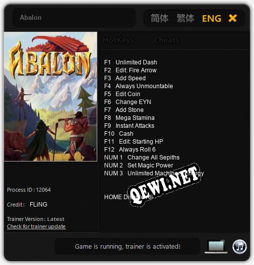 Abalon: ТРЕЙНЕР И ЧИТЫ (V1.0.96)
