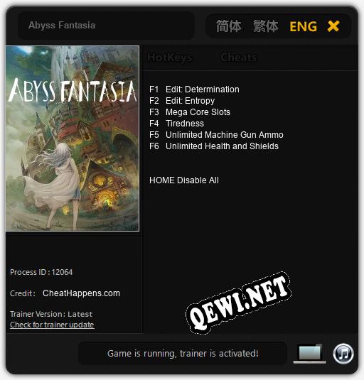 Abyss Fantasia: ТРЕЙНЕР И ЧИТЫ (V1.0.21)