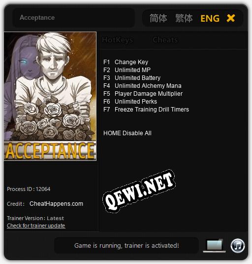 Acceptance: ТРЕЙНЕР И ЧИТЫ (V1.0.15)