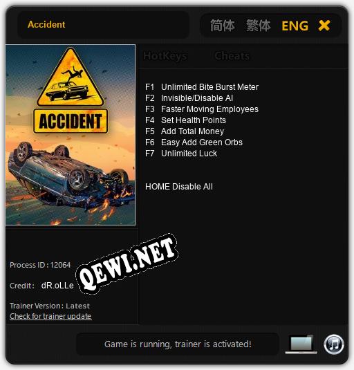 Accident: ТРЕЙНЕР И ЧИТЫ (V1.0.3)