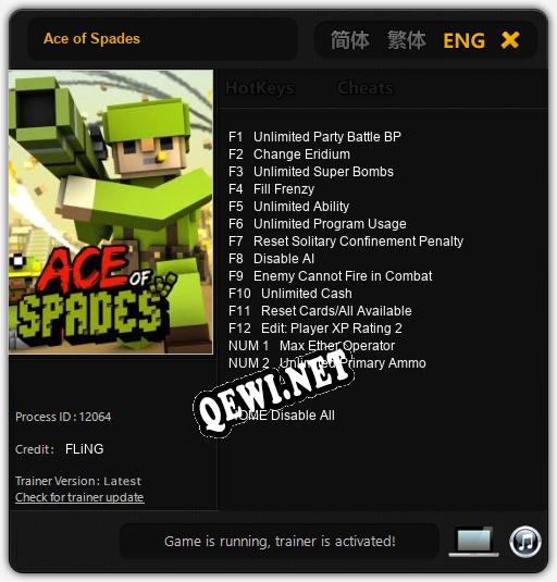 Трейнер для Ace of Spades [v1.0.5]