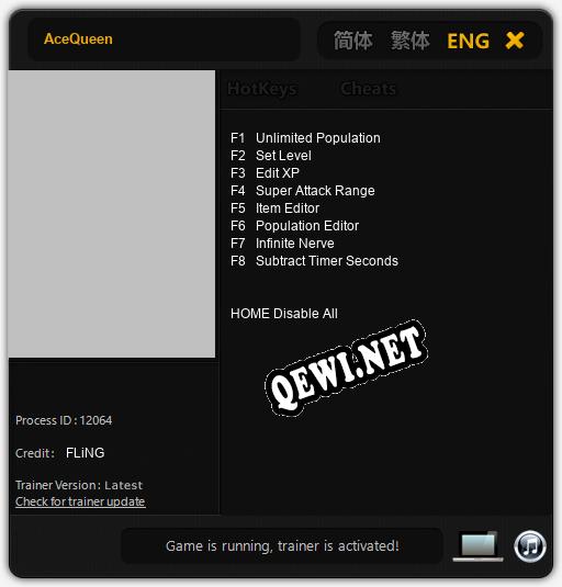 AceQueen: ТРЕЙНЕР И ЧИТЫ (V1.0.64)