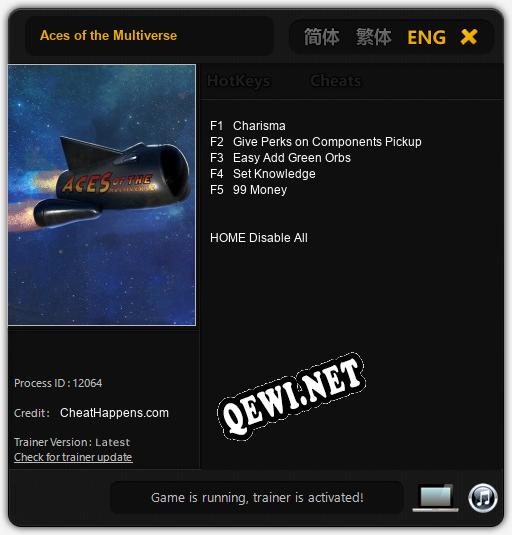 Aces of the Multiverse: Трейнер +5 [v1.7]