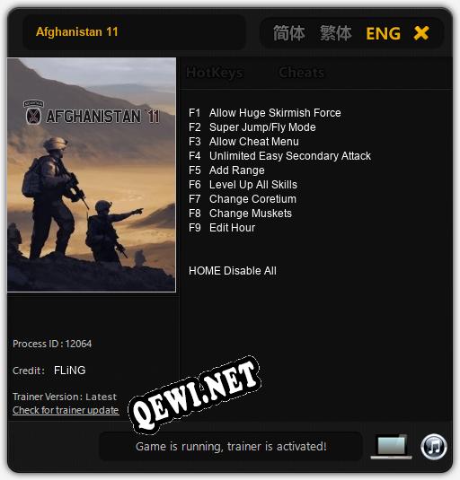 Afghanistan 11: ТРЕЙНЕР И ЧИТЫ (V1.0.12)