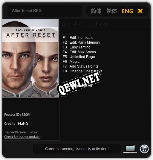 Трейнер для After Reset RPG [v1.0.2]