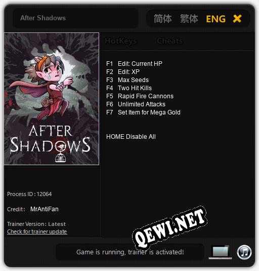 After Shadows: ТРЕЙНЕР И ЧИТЫ (V1.0.11)