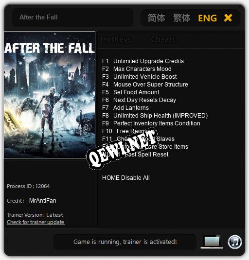 After the Fall: Читы, Трейнер +13 [MrAntiFan]