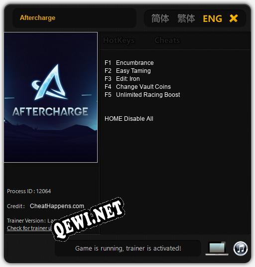 Aftercharge: Читы, Трейнер +5 [CheatHappens.com]